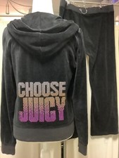 Juicy Couture Low Rise Straight Leg Cropped Pants 36 x 30 Zip Up Hoodie MP