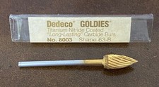 Dedeco Goldies Titanium Nitrite Coated Carbide Lab Bur 8003 63-B
