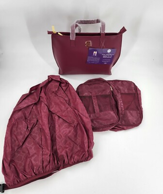 Grand Fourre-tout Joy Mangano En Cuir Véritable Avec Pochette Portefeuille RFID (fauve, Neuf Sans étiquette)