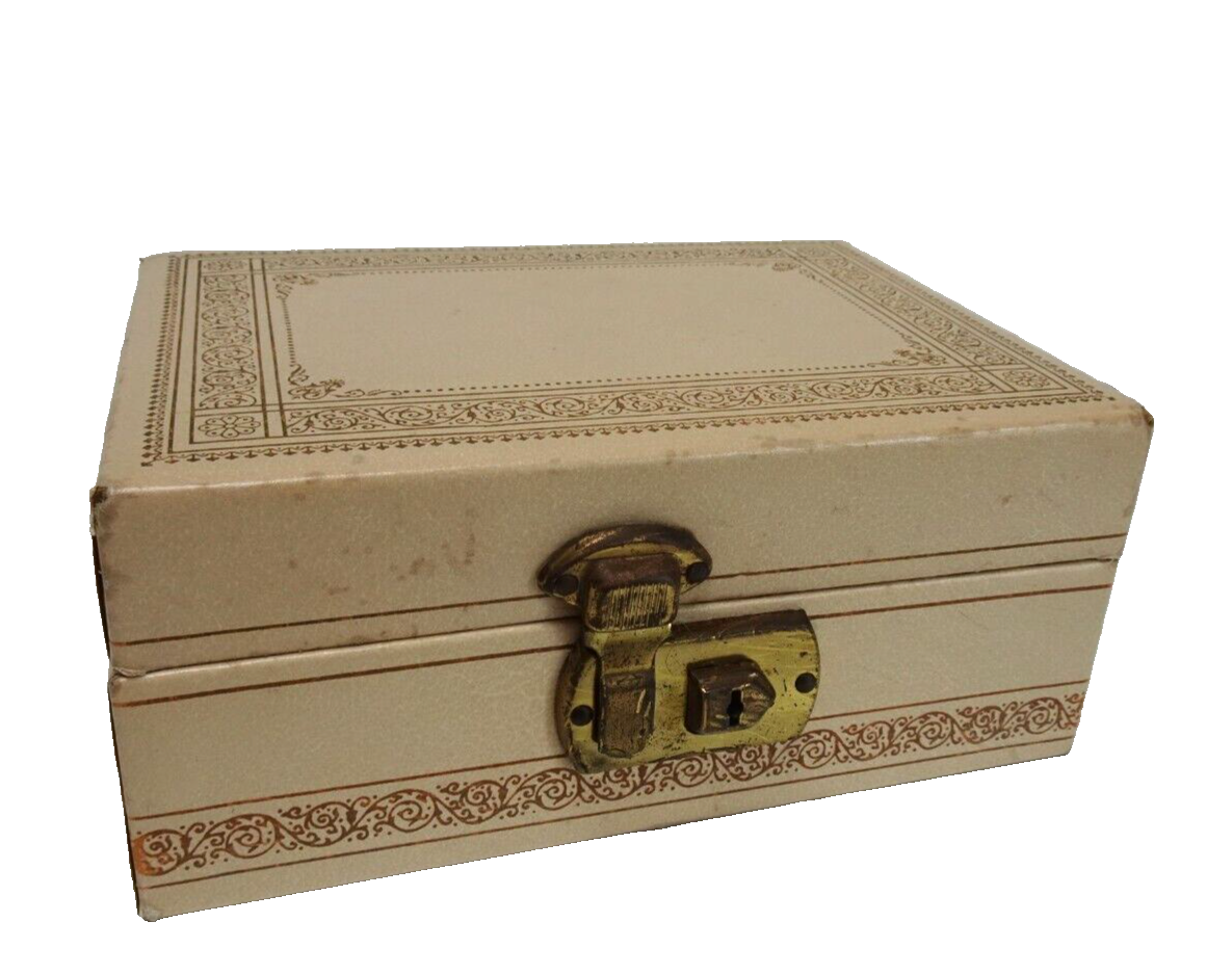 MID CENTURY VINTAGE 1970s LEAHTER LEATHERETTE JEWELRY BOX RETRO | eBay