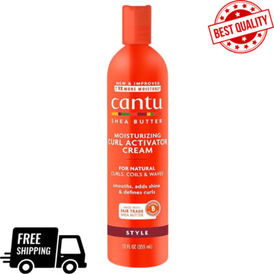 Cantu Shea Butter Moisturizing Curl Activator Cream for Natural Hair, 12 oz