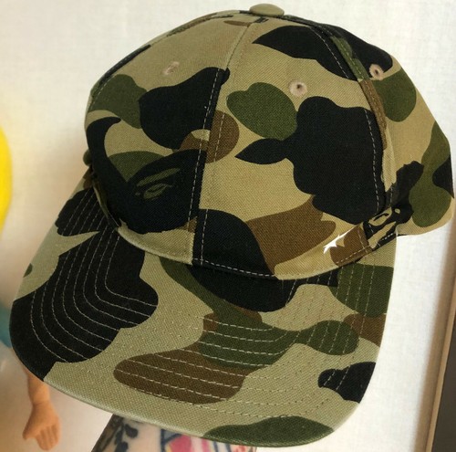 A Bathing Ape Bape Yellow Camo Snapback 