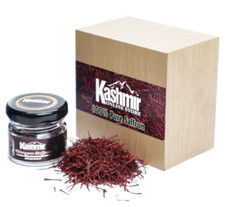 A Grade Premium Quality Red Kashmiri Saffron Original Pure 1Gm Kesar Spice Box.
