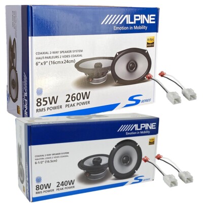 Alpine S-Series Front & Rear Door Speakers for 2002-2008 Dodge RAM