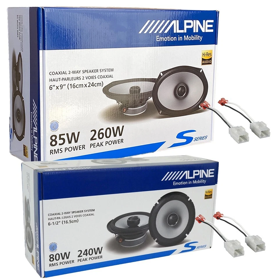 Alpine S-Series Front & Rear Door Speakers for 2002-2008 Dodge RAM 1500,2500 Foto 2 de 3