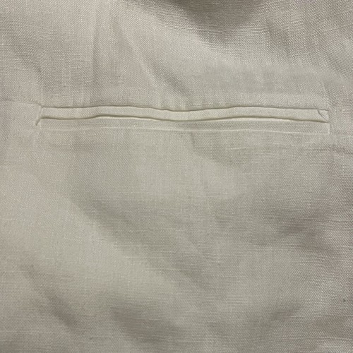 Majestic Filatures 4 Deluxe Teeshirt Jacket Raw Edge Cream Linen Cotton Silk - Picture 5 of 7