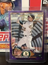 2023 Topps Chrome Cal Stevenson Purple Sonar  /275 #199