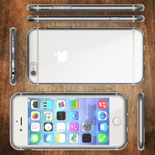 Handy Hülle für Apple iPhone 6 6S, Case Cover Transparent Schutzhülle Etui - Zdjęcie 5 z 5