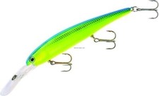 Bandit BDTWBD236 Walleye Deep Trolling Plug 4.75" 5/8 oz Chartreuse/Blue Back