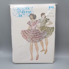 Vintage Authentic Patterns Inc Western Square Dance Dress 310 Size 12 14 16