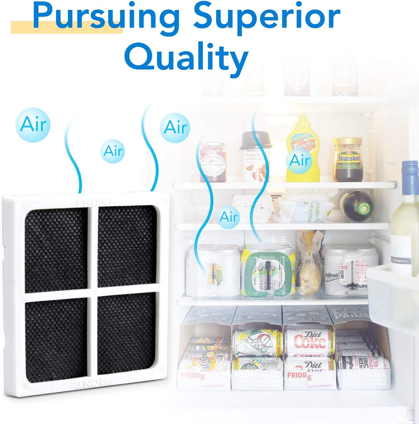 Refrigerator Air Filter Replacement LG LT120F, Kenmore Elite 469918, 9918 3 pack eBay