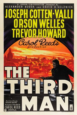 The Third Man movie poster (c)  - 11 x 17 inches - Joseph Cotton, Orson Welles