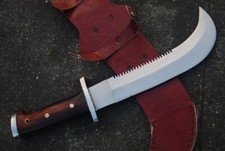 WILD BEAUTIFUL CUSTOM HANDMADE 13 INCHES LONG IN HIGH STANDARD STEEL BOWIE KNIFE