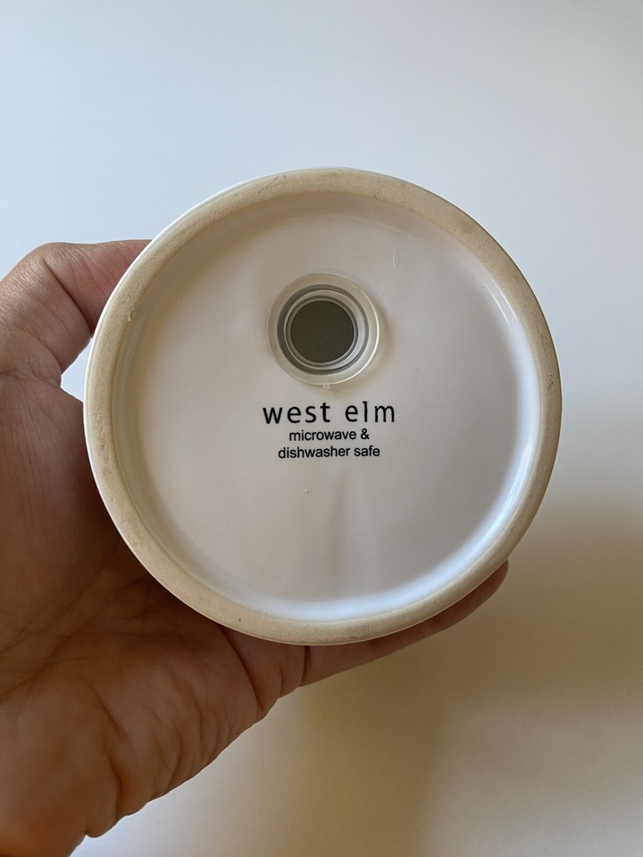 West Elm Rare Modernist White Ceramic Salt And Pepper Shakers eBay