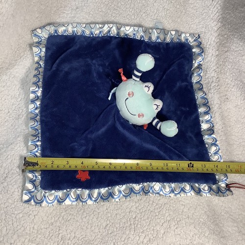 Douglas Baby Blue Crab Red Star Security Blanket Lovey 2018 15” Silky Edge - Picture 10 of 10