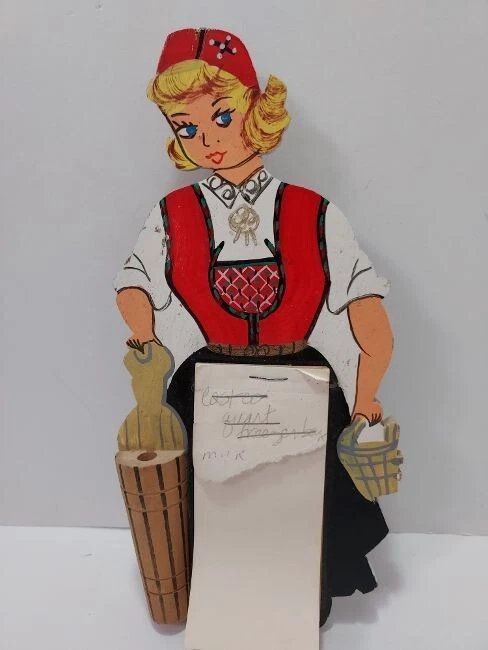 Vintage Wooden Handmade Note Pad From Norway - Image 2 of 4