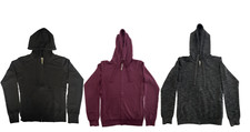 WOMEN'S TRIBLEND SOFT FULL ZIP LIGHTWEIGHT HOODIE SWEATSHIRT.