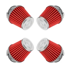 NIBBI 4pcs 42mm Air Filter For Yamaha Honda Kawasaki GY6 Quad KZ1000 PW50 80 ATV