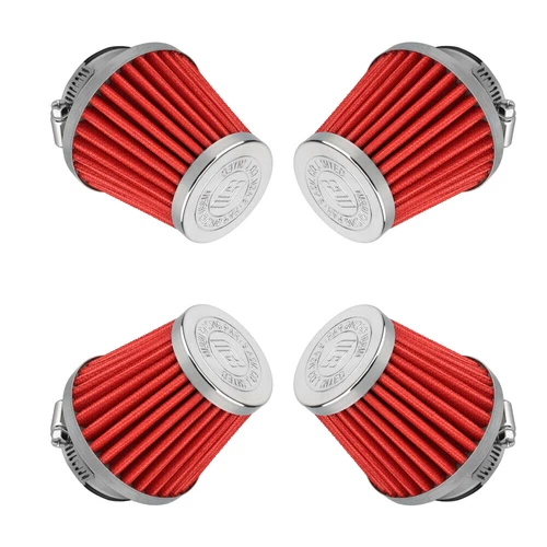 NIBBI 4pcs 42mm Air Filter For Yamaha Honda Kawasaki GY6 Quad KZ1000 PW50 80 ATV