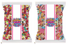 2kg of Pick N Mix Sweets 1kg Fizzy & 1kg Jelly Mix Sweets
