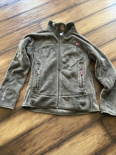 Geographical Norway Uni Flore Taupe Fleece Zip Jacket Dry Tech 4000 Women's  8 | eBay