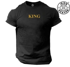 King T Shirt Gym Clothing Bodybuilding Training Workout Exercise Boxing MMA Top