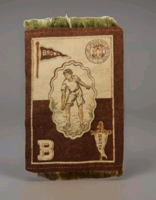 tobacco felt Medium Collegiate Pennant Antique Tobacco Felt/ Velvet Flag