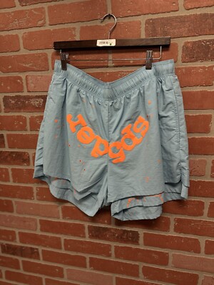 Sp5der Blue Orange OG Double Layer Shorts size XL | 100% authentic
