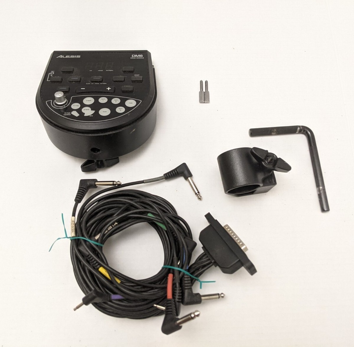 Alesis DM6 Electronic Drum Kit with Stand TESTED Missing 2 Foot Alesis DM6 Electronic Drum Kit with Stand TESTED Missing 2 Foot