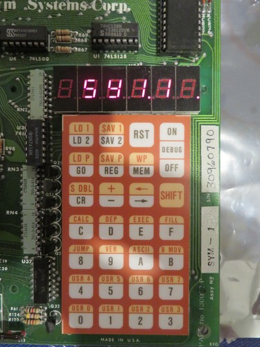 SYM 1 SYNERTEK SBC 6502 1 rom 1.1 with basic rom + 32K ram + 6 livres (works) - Afbeelding 4 van 17
