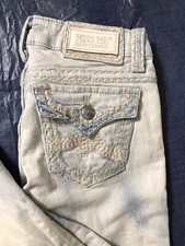 Miss Me Irene Bootcut Jeans Size 27 Day Valley Flap Pocket Heavy Stitch Stretch
