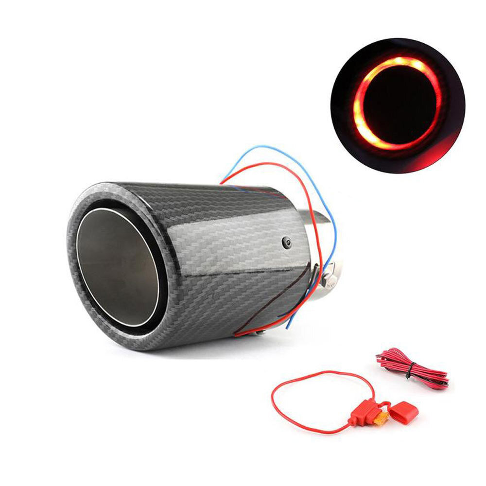 Scarico Luminoso A LED Blu – Terminale Di Scarico Con Bocchetta Diametro Ingresso 35-63 Mm, Uscita 90 Mm