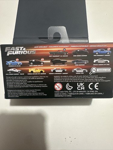 JADA 99521 FAST & FURIOUS 1973 CHEVROLET CAMARO 1/32 DIECAST GREEN - Picture 3 of 3
