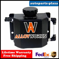 ALLOYWORKS Full Aluminum Radiator Coolant Water Tank 1L Overflow Bottle Recovery