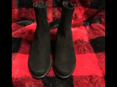 STUART WEITZMAN Women s Boots Lynelle Black Suede SZ 6.5 US NEW