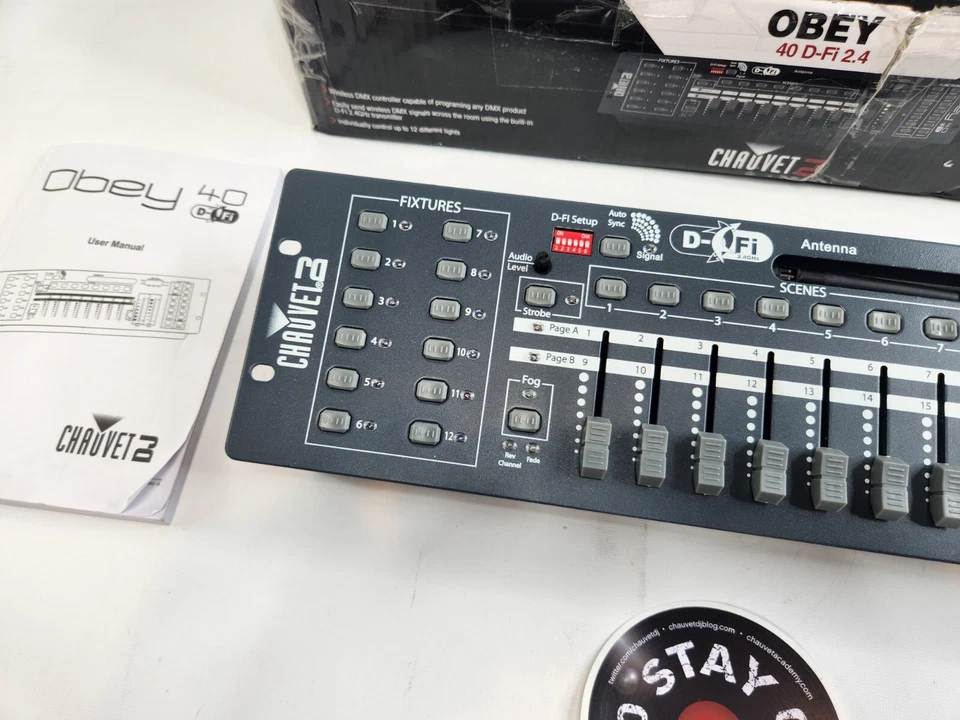 New Chauvet DJ LED Lighting Obey40 D-Fi 2.4 DMC Stage Lighting Controller - Image 2 of 4