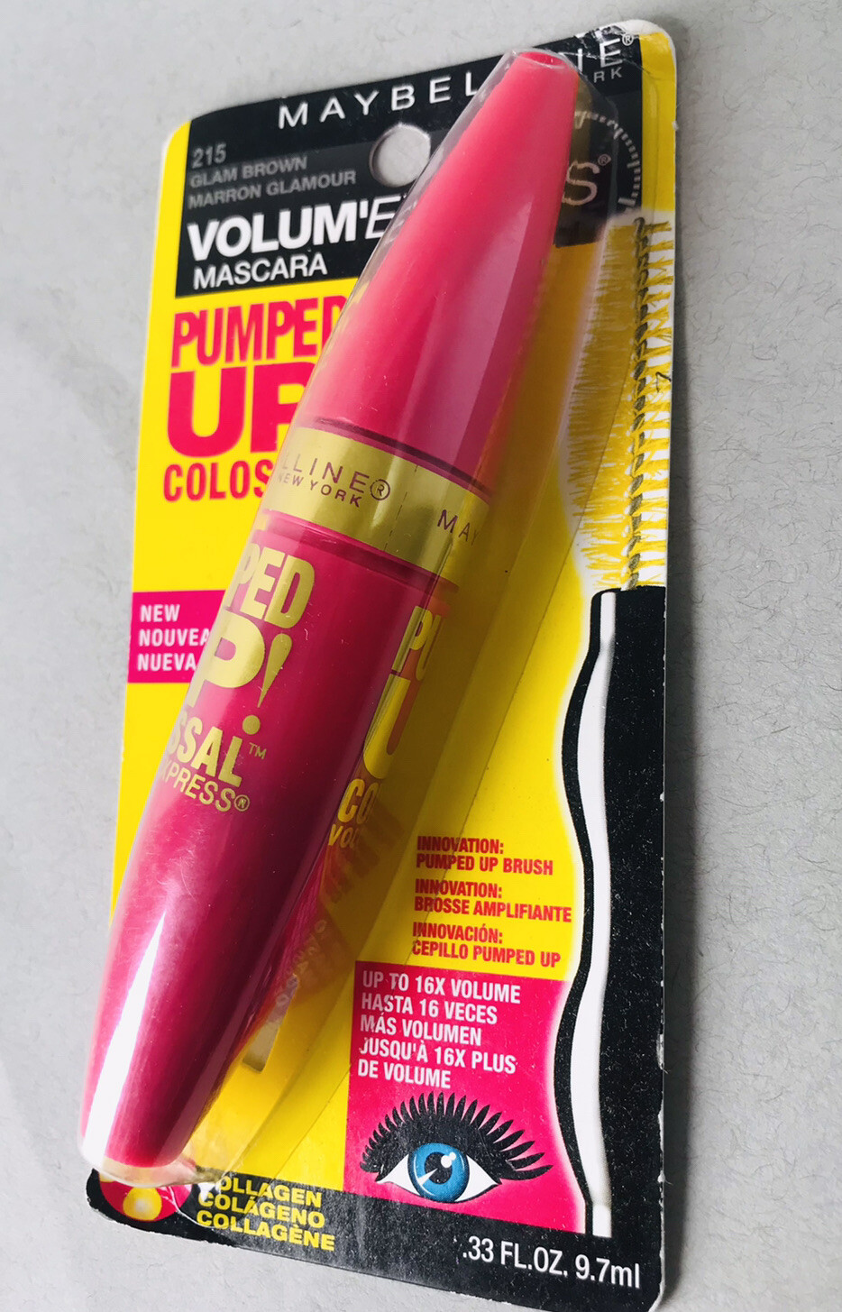 NEW Maybelline Pumped Up! Volum' Express Colossal mascara, 215 Glam
