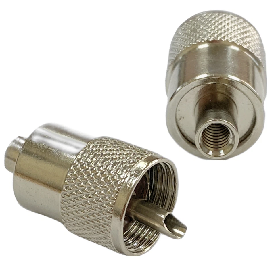 2 x Auline UHF Male PL259 Connector for RG58 RG-58 Coaxial Cable Twist On Solder