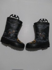 Batman black and Grey rain boots boys Size 7/8
