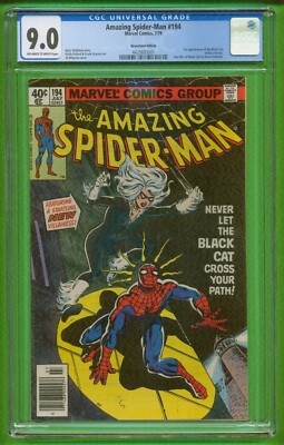 AMAZING SPIDERMAN 194 JULY 1979 CGC-GRADED 9.0 VF/NM NEWSSTAND