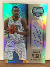 JaVale McGee 2014-15 Panini Totally Certified Autograph Mirror Signature #/25 SP