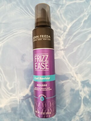John Frieda Frizz Ease Curl Reviver Mousse,Curly Wavy Hair Ringlets Hair 7.2 OZ