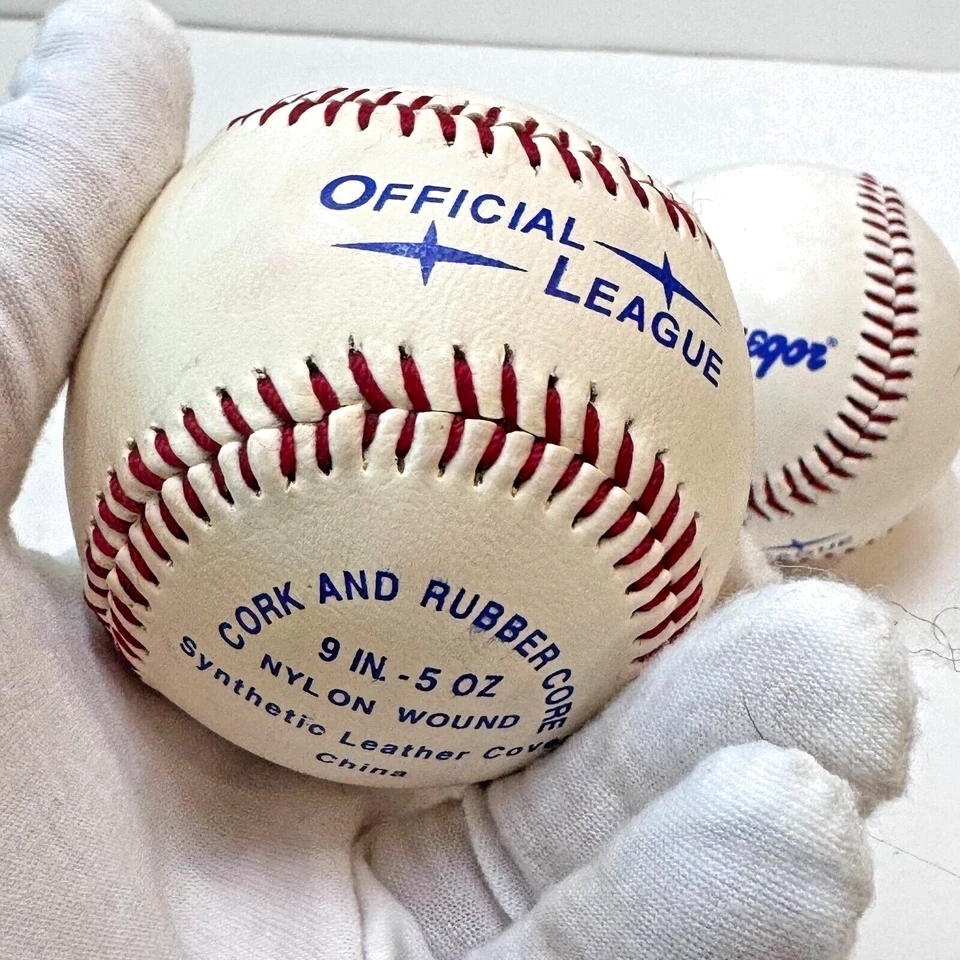 2x MacGregor Baseballs VTG EUC Official League 92722 5oz Cork and Rubber Core - Image 3 of 4