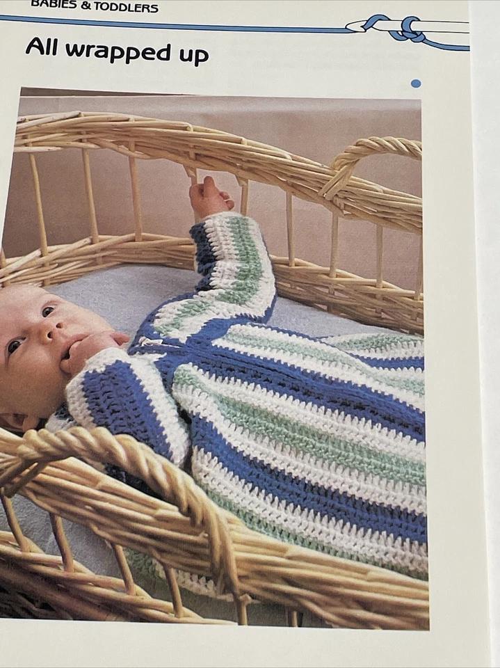 Saco de dormir Marshall Cavendish para niños todo envuelto patrón de ganchillo Foto 2 de 4