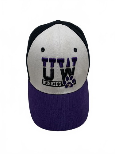 TowCaps Unisex Purple Black One-Fit Cap University of Washington Huskies Hat - 第 1/12 張圖片