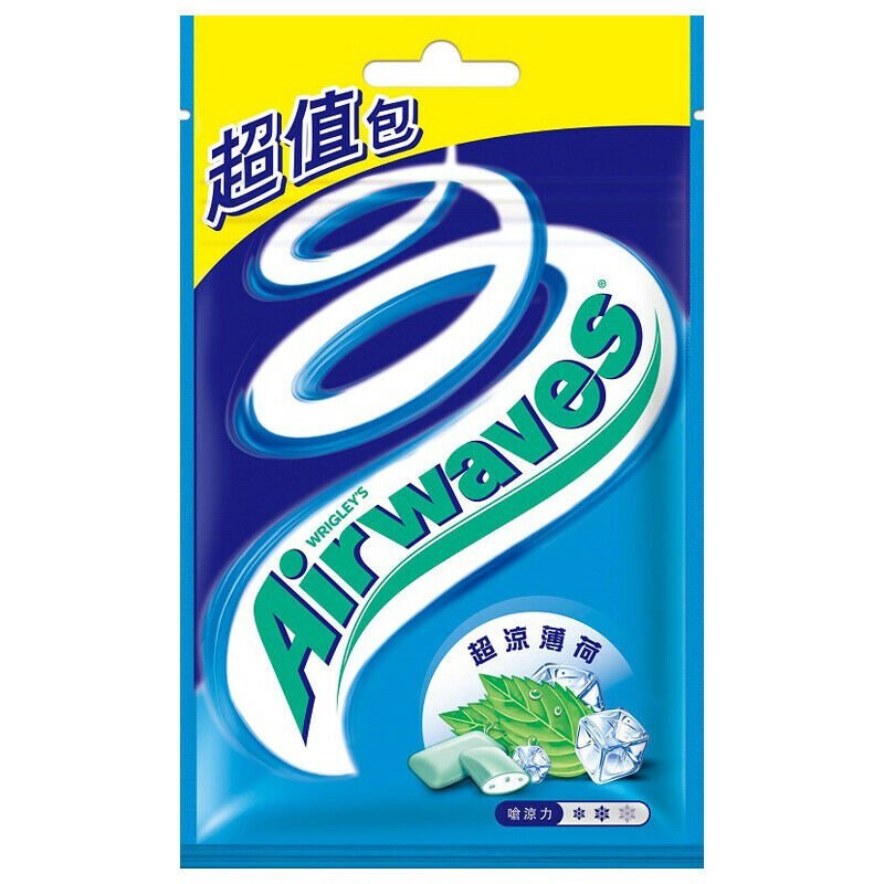 Airwaves Gum Refill-Menthol Eucalyptus 62g / pack 超涼薄荷