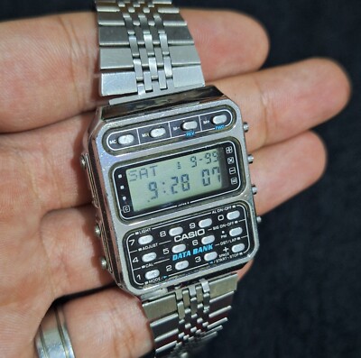 【希少】CASIO CD-401 データバンク ヴィンテージ計算機付腕時計 Vintage Casio Calculator Watch CD-401 | eBay