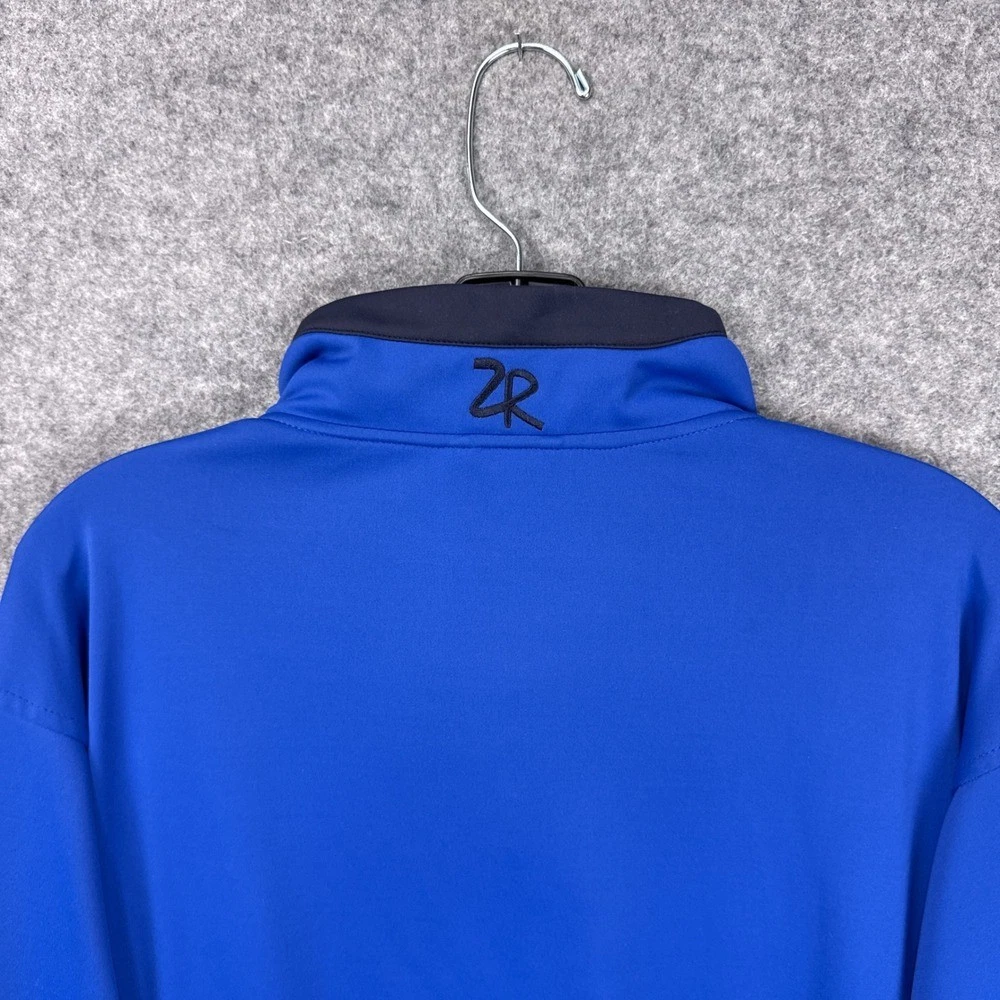 Zero Restriction Mens Quarter Zip Golf Pullover Blue Performance Jacket XXL 2XL - product detail image 11