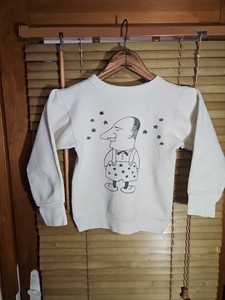 True Vintage 60s Fruit Of The Loom Obscure Art Tee Crewneck Sweatshirt 12 Kids