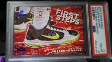 Shaedon Sharpe First Steps SAPPHIRE /25 RARE POP 1 Rookie PSA 8 2022 Court Kings